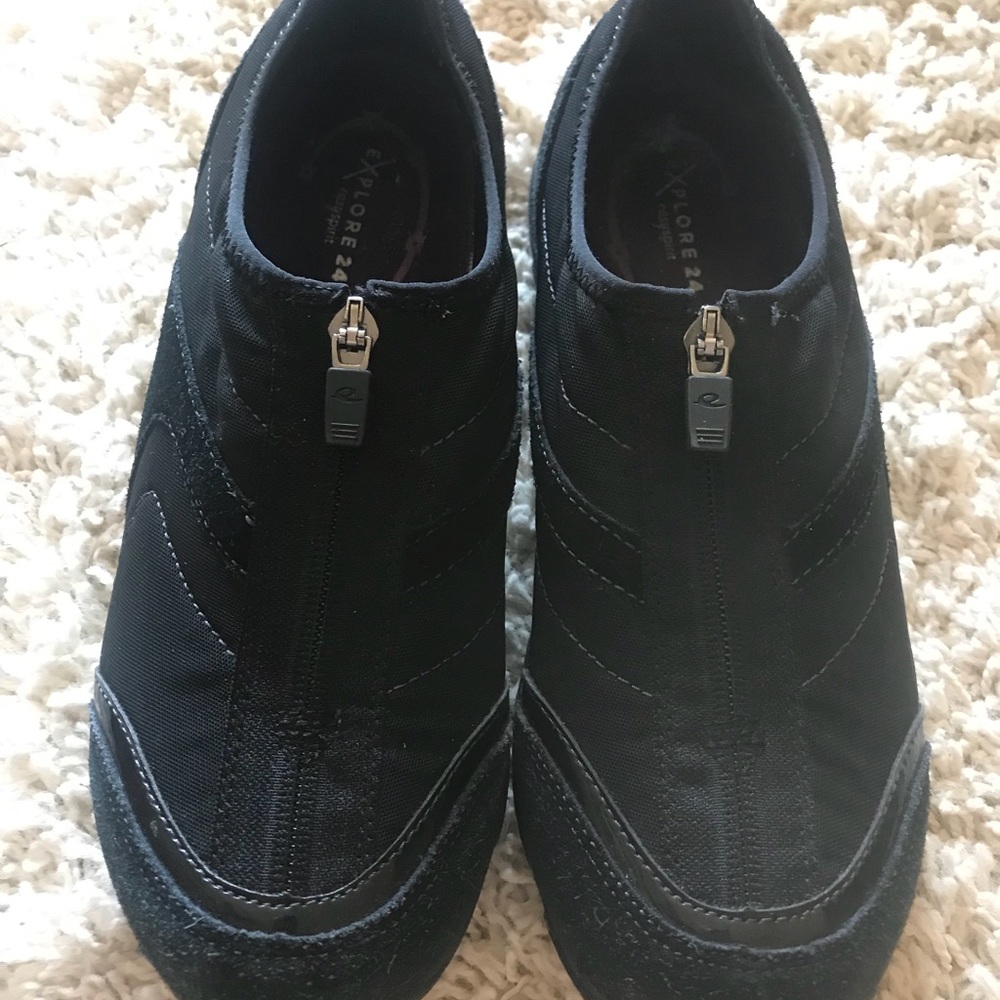 Easy Spirit Women’s Slip-Ons Zip Round Toe 9